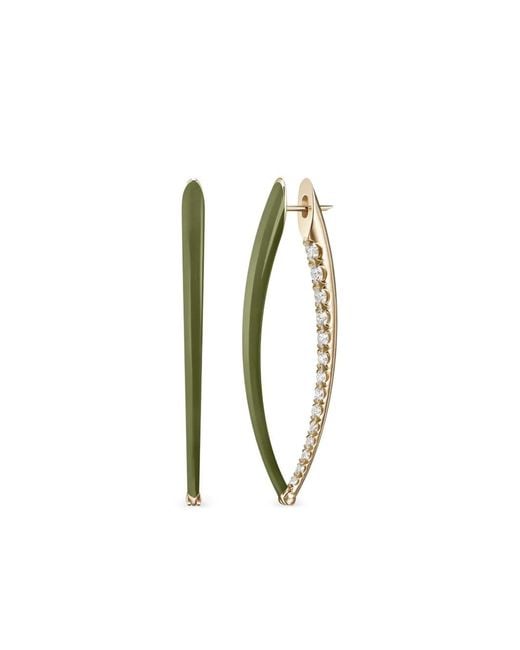 Melissa Kaye Metallic 18K Cristina Diamond Earrings