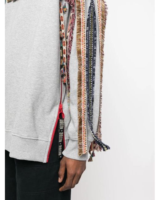 RITOS Gray Tassel-Detail Sweatshirt for men