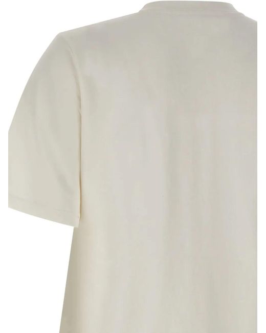 T-Shirt Con Scollo A V di Elena Miro in Gray