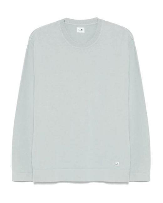 C P Company Gray Cotton Crepe T-Shirt for men
