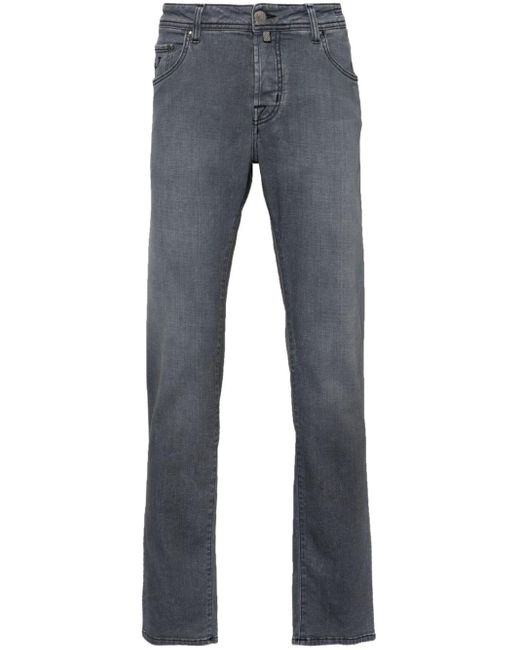 Jacob Cohen Blue Barny Low-rise Slim-fit Jeans for men