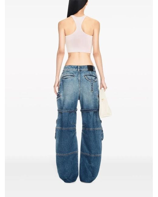 Off-White c/o Virgil Abloh Pink Ribbed Crop Top