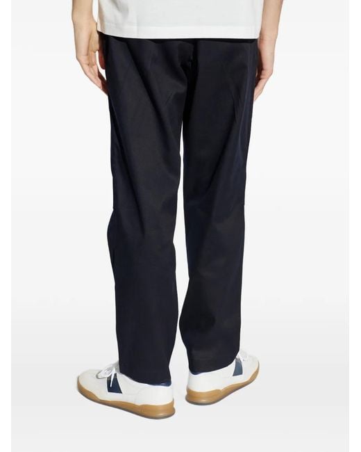 Paul Smith Blue Panelled Straight Trousers for men