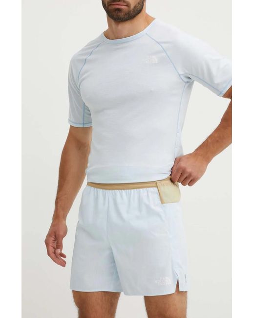 The North Face White Logo-Print Panelled Shorts for men