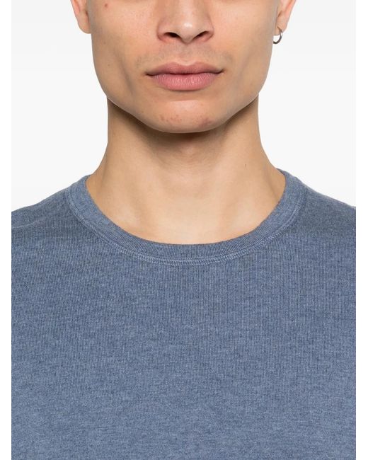 Bompard Blue Round-Neck T-Shirt for men