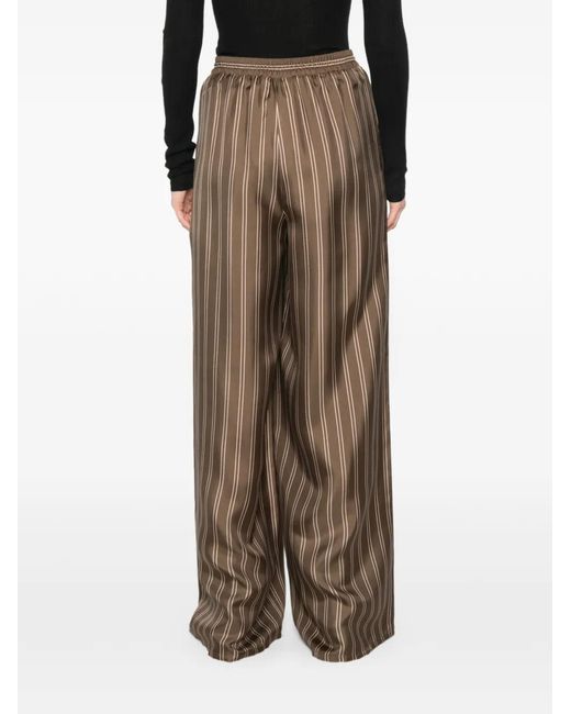 Max Mara Multicolor Pantalon À Rayures
