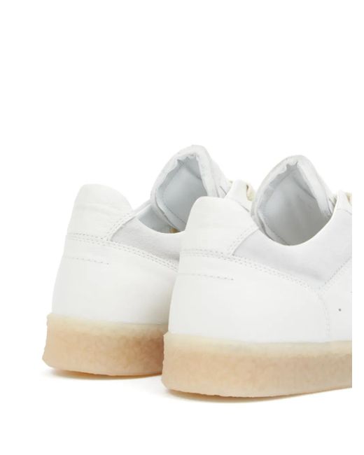 MM6 by Maison Margiela White 6 Court Sneakers for men