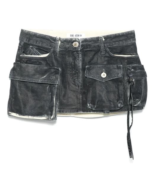 The Attico Black Fay Minirock