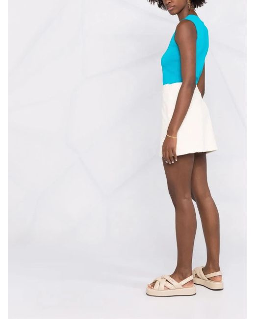 Ambush Multicolor Monogram-Debossed Mini Skirt