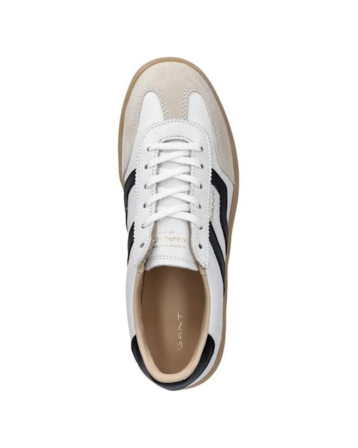 Gant White Cuzima Panelled Sneakers