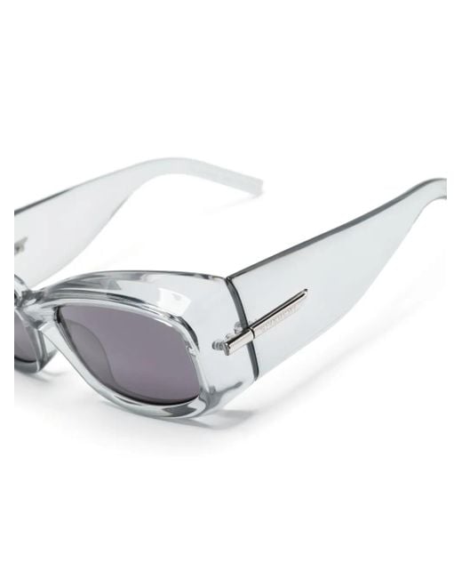 Givenchy Gray G180 Injected Oversize-Frame Sunglasses