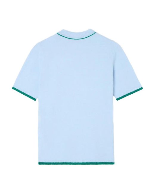 Sunnei Blue Short-Sleeve Knit Top