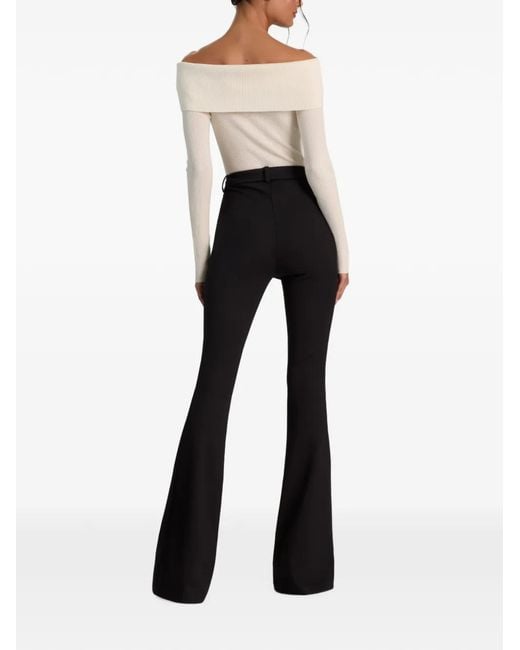 Alice + Olivia Black Kerry Bootcut Trousers