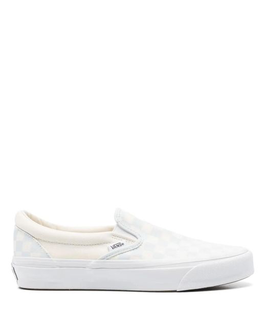 Vans White Classic Slip-on Checkerboard Sneakers