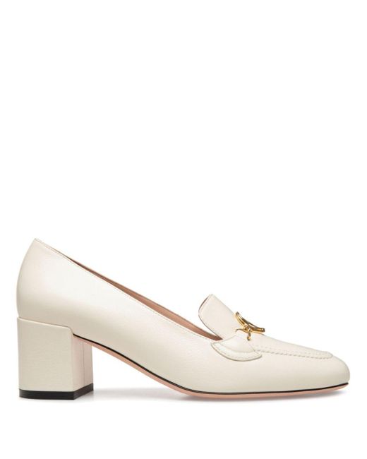 Bally Natural Obrien 50mm Leather Pumps