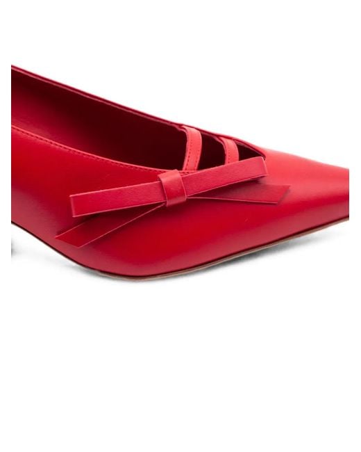 Gia Borghini Red Oli Bow-Detail Pumps