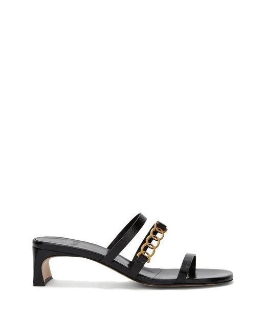 Odissi White Juliet Strap Leather Sandals