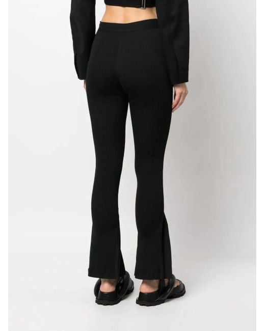 Sacai Flared Plooibroek in het Black