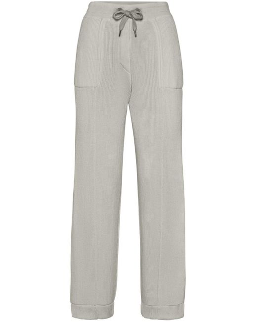 Pantalones de chándal con cordones Brunello Cucinelli de color Gray