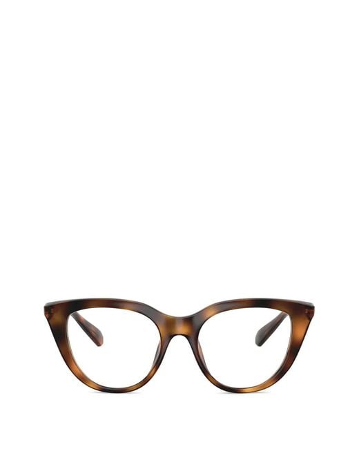 Swarovski Brown Cat-Eye-Brille