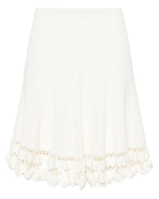 Ulla Johnson Danica Ribgebreide Mini-Rok in het White