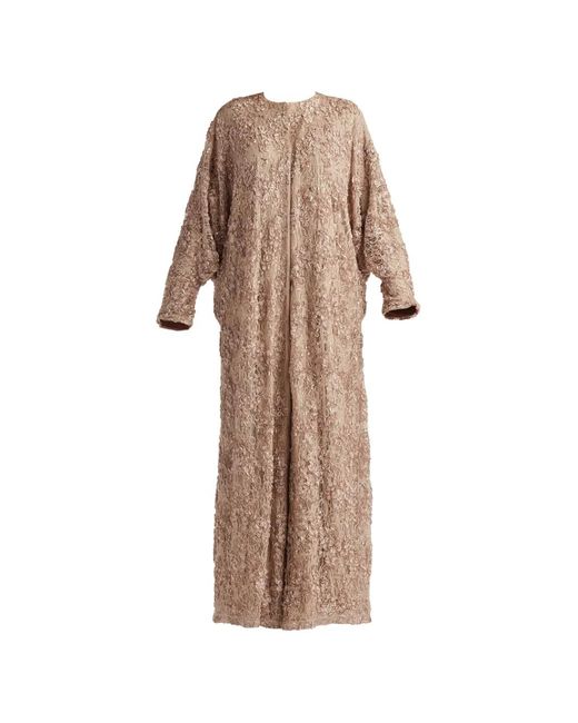 Tadashi Shoji Natural Floral Sequin Dress