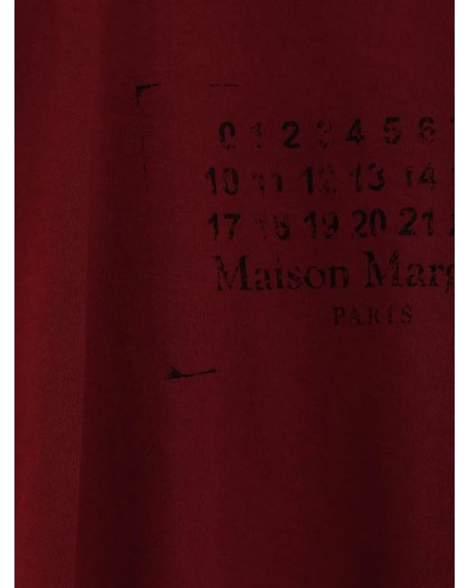 Maison Margiela Red Cotton Sleeveless Top