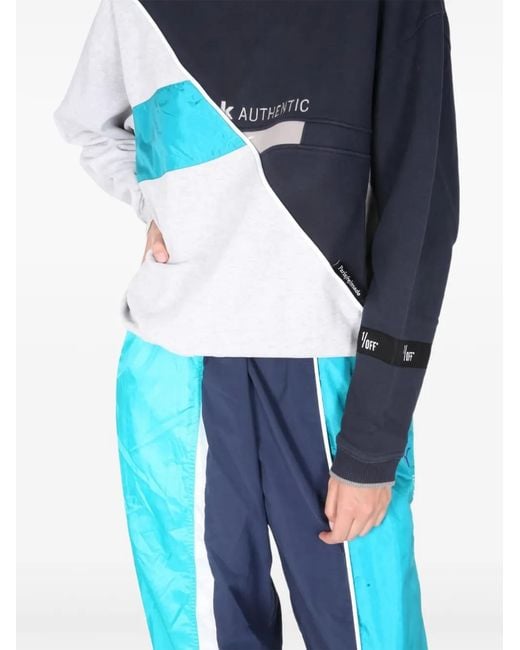 1/OFF Blue Colourblock Sweatshirt