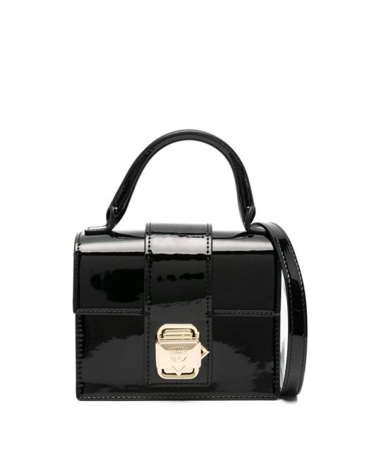 Chiara Ferragni Black Eyelike-buckle Mini Bag