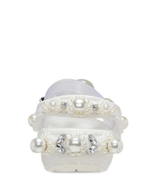 CROCSTM White Faux-Pearl Embellished Slingback