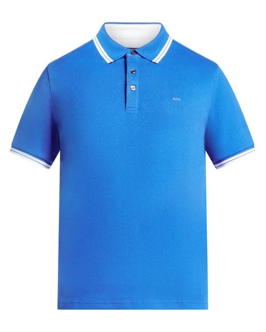 Michael Kors Blue Greenwich Cotton Polo Shirt for men