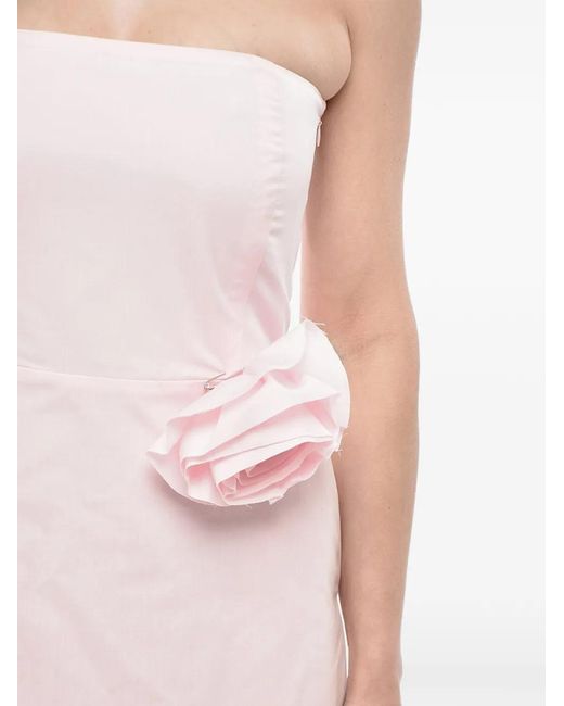 BERNADETTE Pink Caswel Strapless Maxi Dress