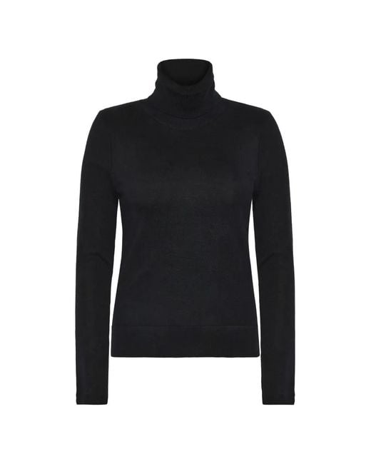 EMERSON RENALDI Black Roll-Neck Long-Sleeve Sweater