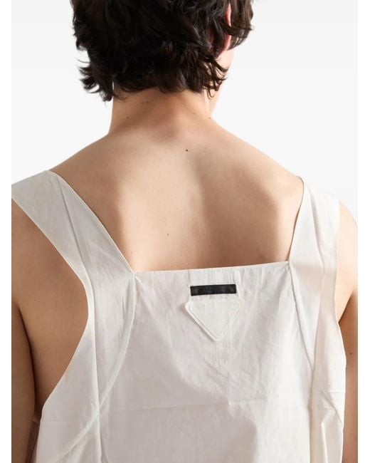 Prada White Cotton Top for men