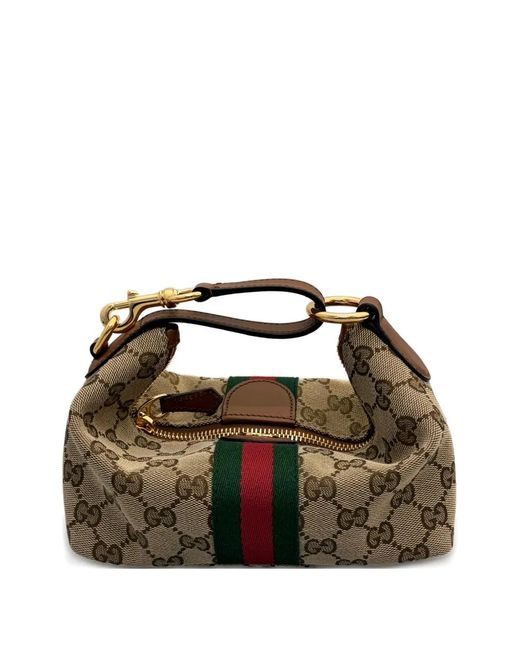 Gucci Black Vanity Mini-Tasche Mit Monogrammmuster
