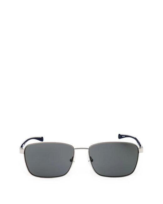 Harley Davidson Gray Rectangle-Frame Sunglasses for men