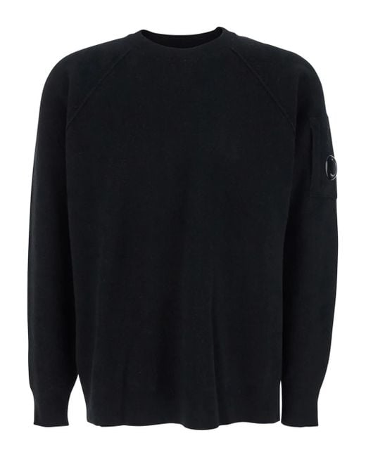 C P Company Blue Knitwear Crew Neck for men