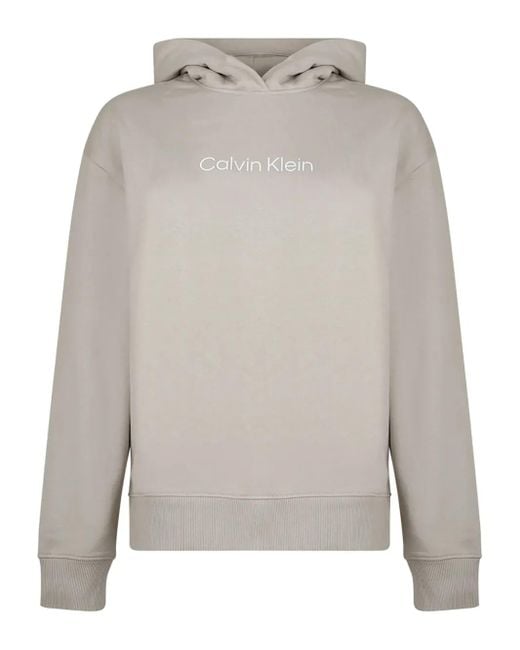 Calvin Klein Gray Hero Logo Hoodie