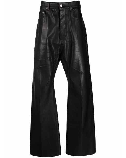 Rick Owens Geth Bootcut Jeans in Black for Men | Lyst