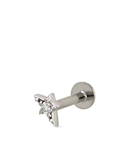 Lark & Berry Metallic 14Kt Shooting Star Diamond Stud Earring
