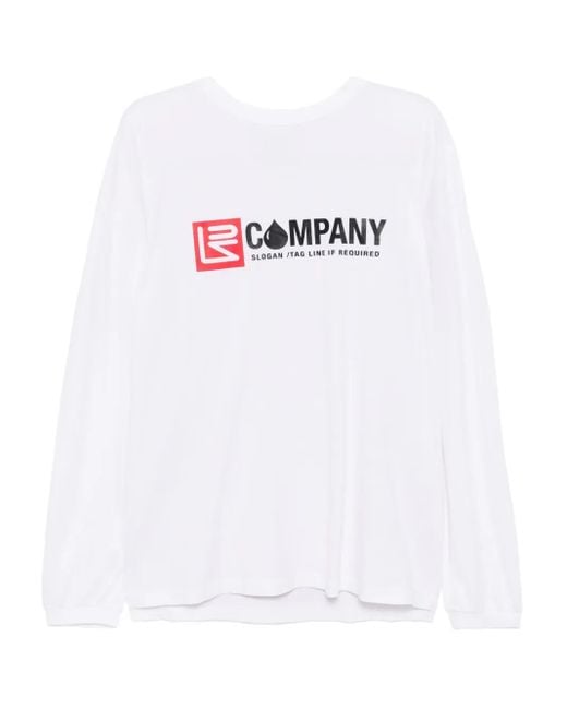 Vetements White Printed Cotton T-Shirt