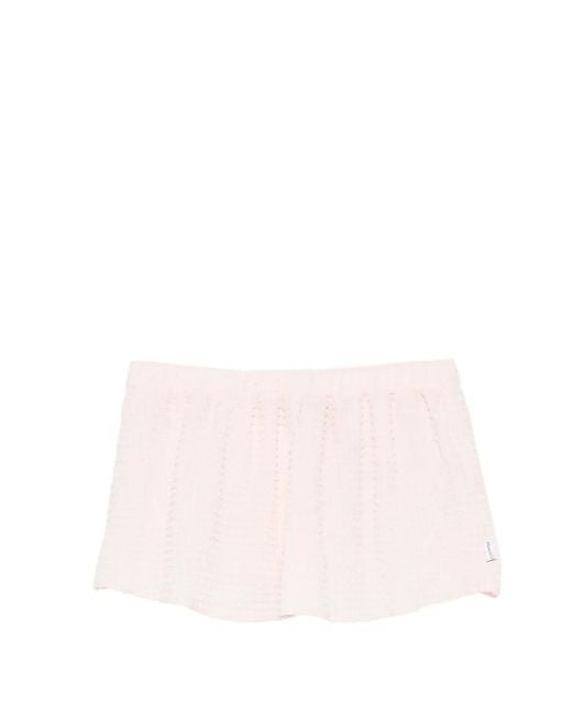 Hunza G Pink Seersucker Shorts