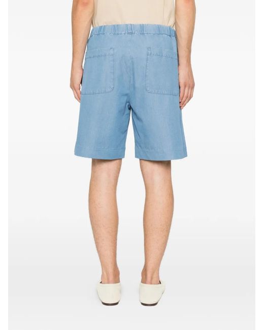 Sandro Blue Elasticated-Waistband Shorts for men