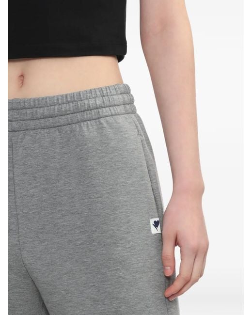 A Bathing Ape Gray Logo Patch Trousers
