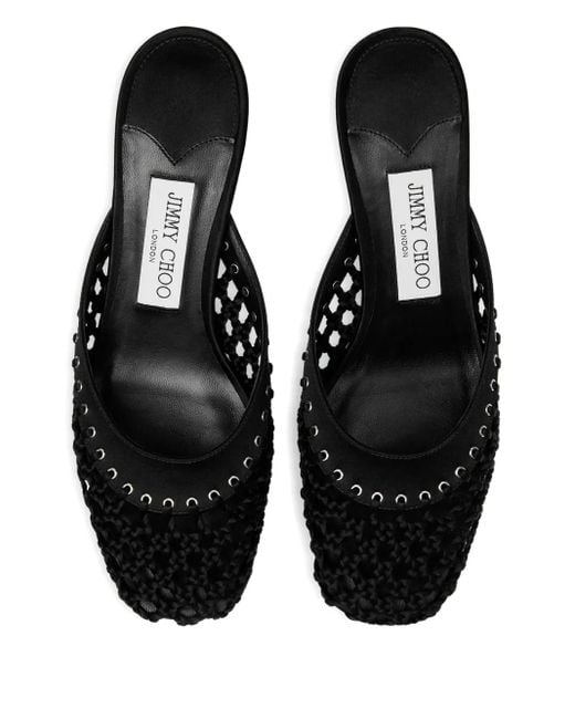 Jimmy Choo Black Pixie Mules 50Mm