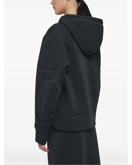 Jil Sander Blue Wool Hoodie