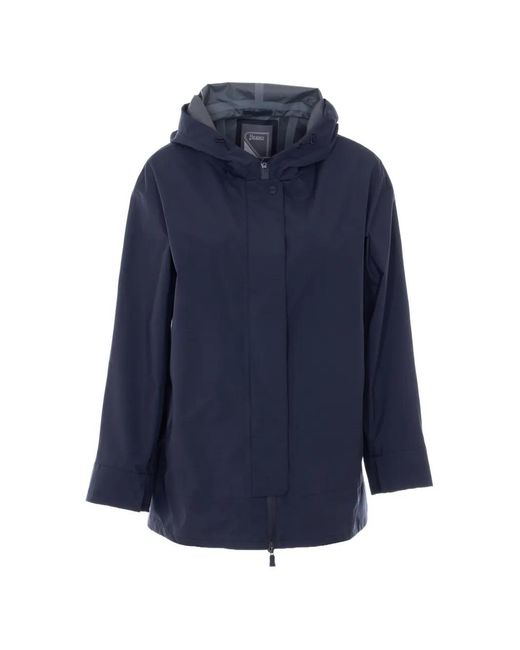 Abrigo Con Capucha Herno de color Blue