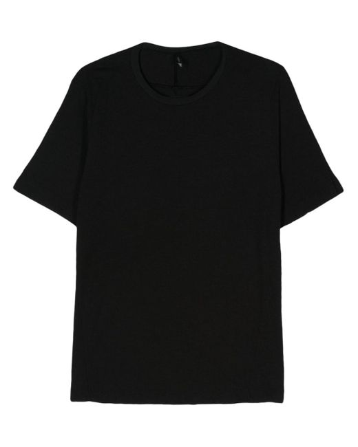 Transit Black Crew-neck Cotton T-shirt for men