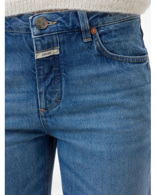 Closed Blue Gillan Button-Fly Wide-Leg Jeans