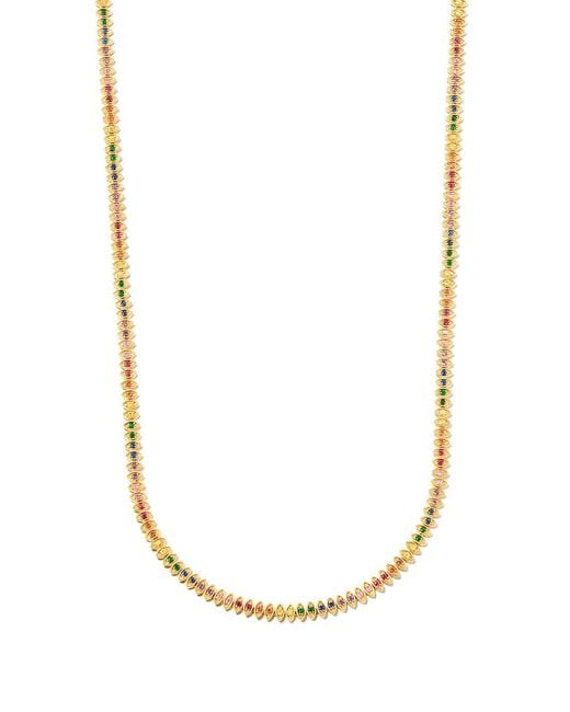 Sydney Evan White 14Kt Sapphire Eternity Necklace